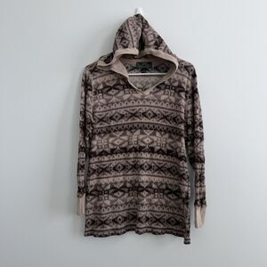 Lauren Ralph Lauren LRL Active Hoodie Thermal Shirt Fair Isle Lightweight 1X